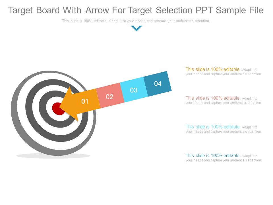Target Board With Arrow For Target Selection Ppt Sample File
