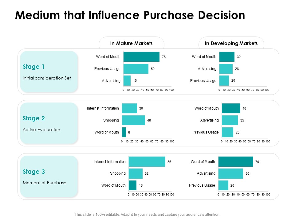 Target Market Strategy Medium That Influence Purchase Decision Ppt Professional Shapes PDF