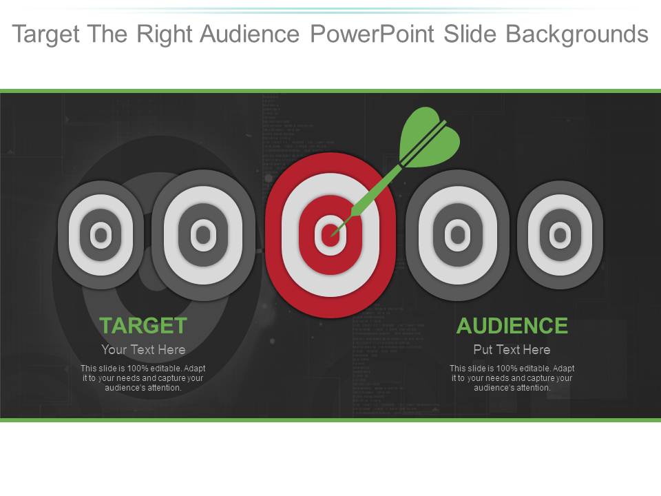 Target The Right Audience Powerpoint Slide Backgrounds