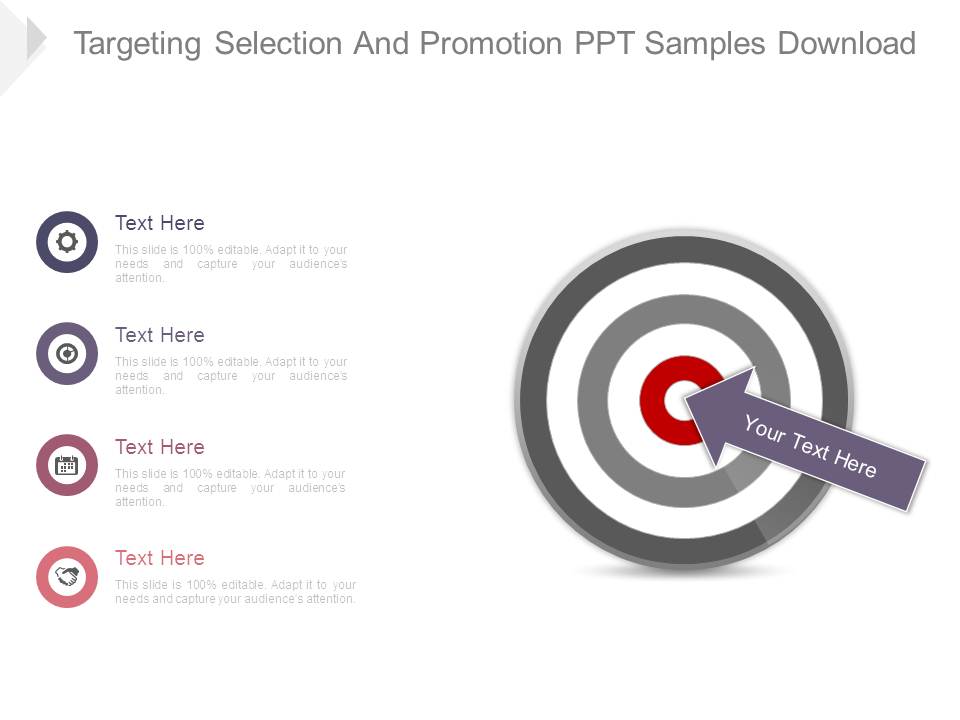 Targeting Selection And Promotion Ppt Samples Download