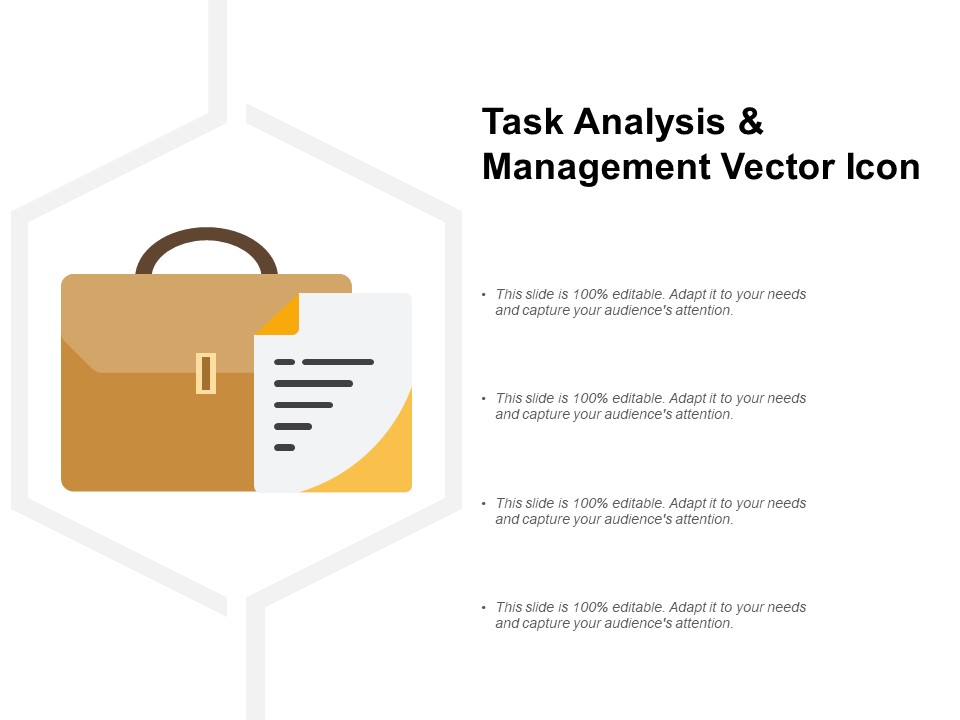Task Analysis And Management Vector Icon Ppt Powerpoint Presentation Gallery Graphics
