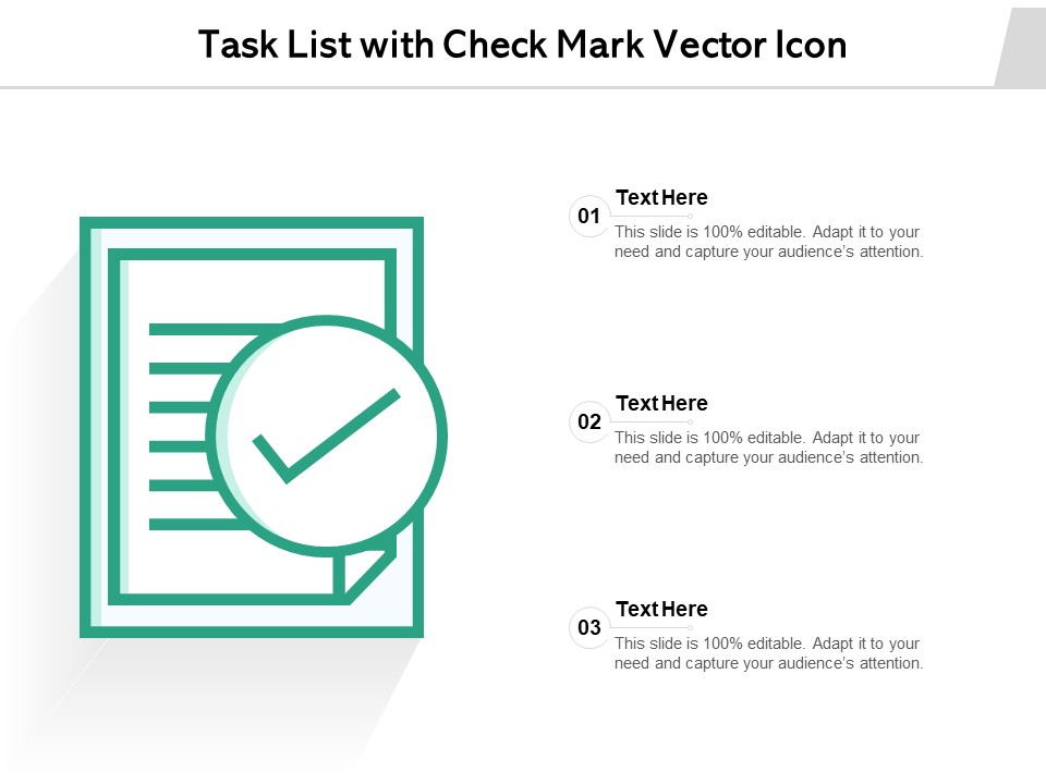 Task List With Check Mark Vector Icon Ppt PowerPoint Presentation File Professional PDF