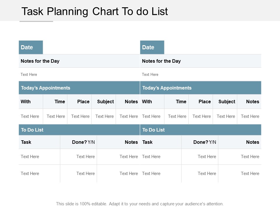 Task Planning Chart To Do List Ppt PowerPoint Presentation Infographics Picture Cpb