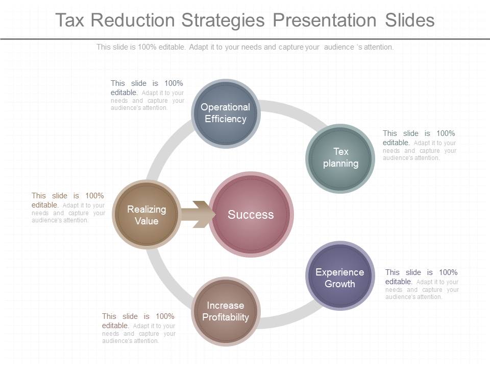 Tax Reduction Strategies Presentation Slides