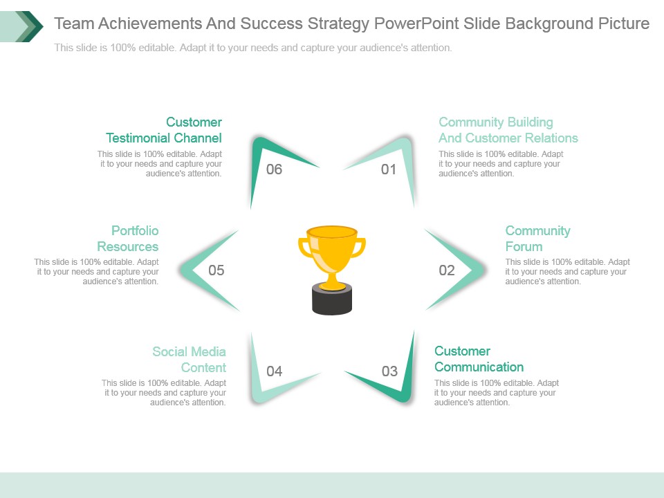 Team Achievements And Success Strategy Powerpoint Slide Background Picture