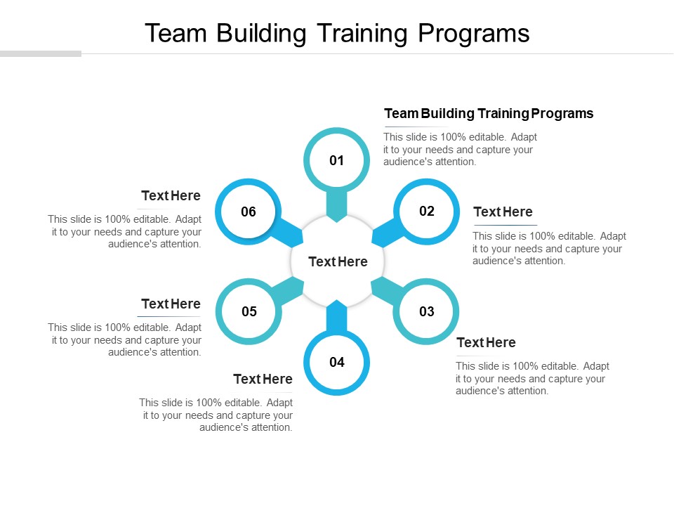 Team Building Training Programs Ppt PowerPoint Presentation Infographics Influencers Cpb