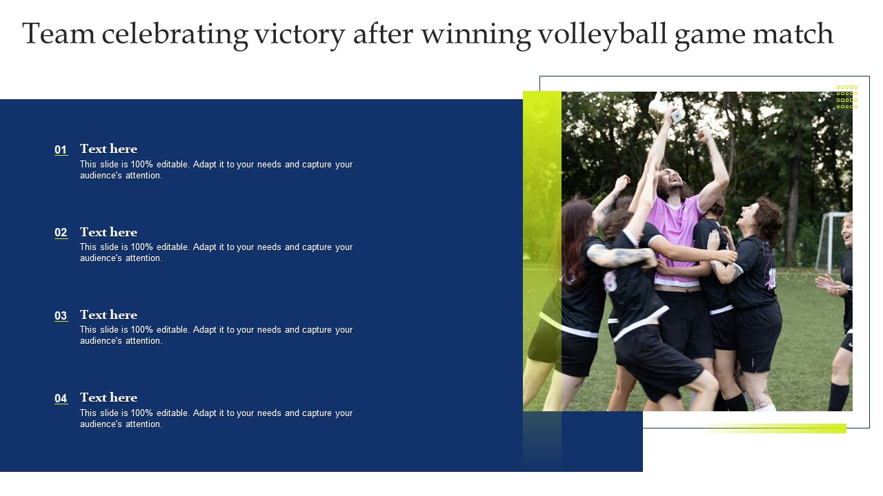 Team Celebrating Victory After Winning Volleyball Game Match Designs PDF