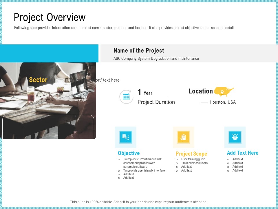 Team Collaboration Of Project Management Project Overview Ppt Slides Portfolio PDF