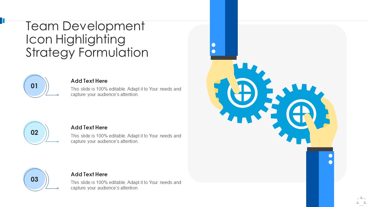 Team Development Icon Highlighting Strategy Formulation Professional PDF
