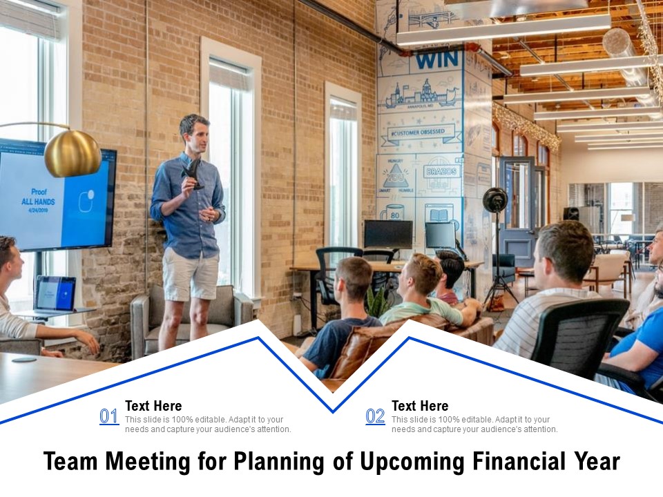 Team Meeting For Planning Of Upcoming Financial Year Ppt PowerPoint Presentation Gallery Graphics Design PDF