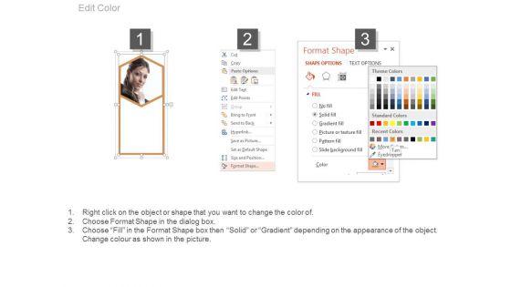 Team Members With Career Profile Powerpoint Slides
