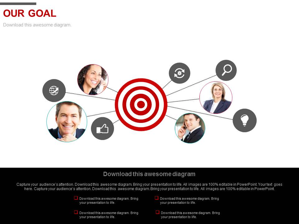 Team Network For Our Goal Powerpoint Slides