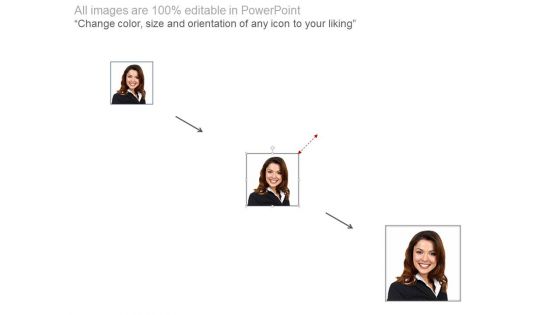 Team Of Three Members For Business Planning Powerpoint Slides