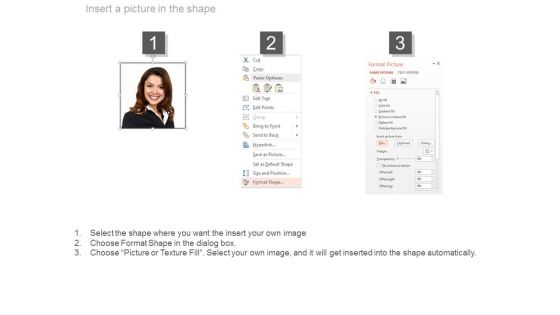 Team Of Three Members For Business Planning Powerpoint Slides