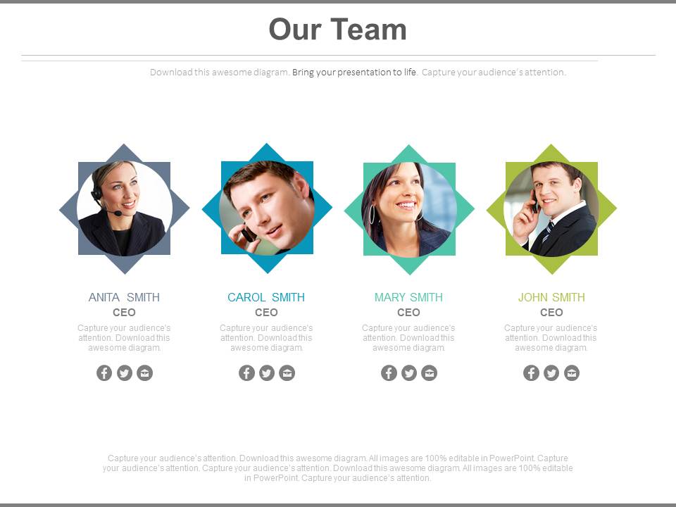 Team Working For Marketing Strategy Powerpoint Slides