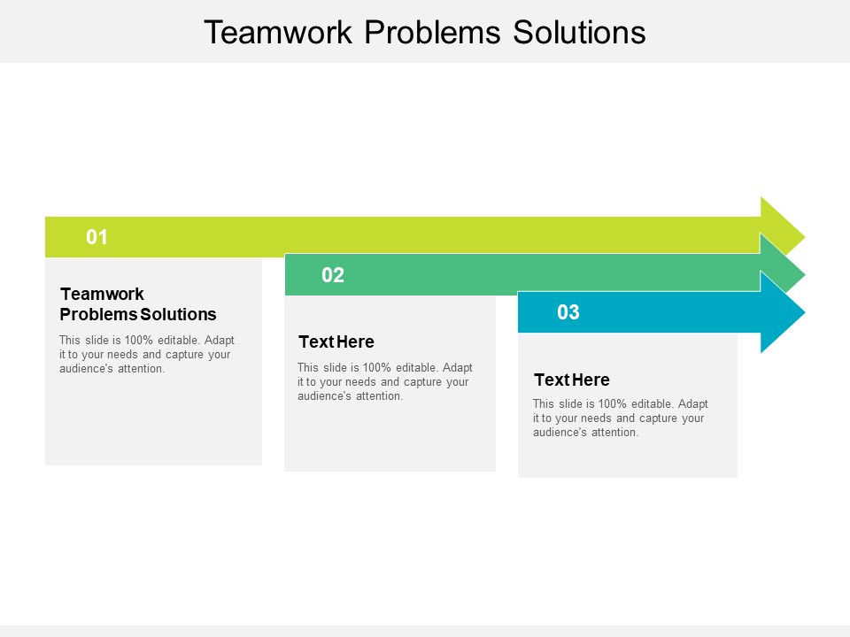 Teamwork Problems Solutions Ppt PowerPoint Presentation Infographics Graphics Design Cpb