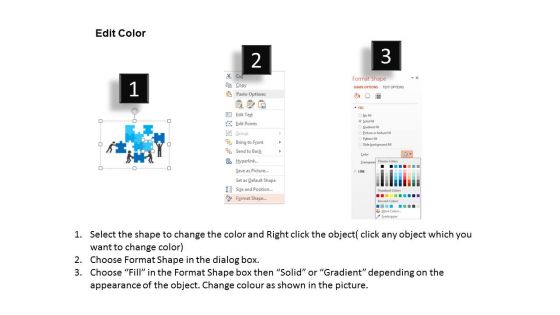 Teamwork Puzzles Infographic Layout Powerpoint Templates