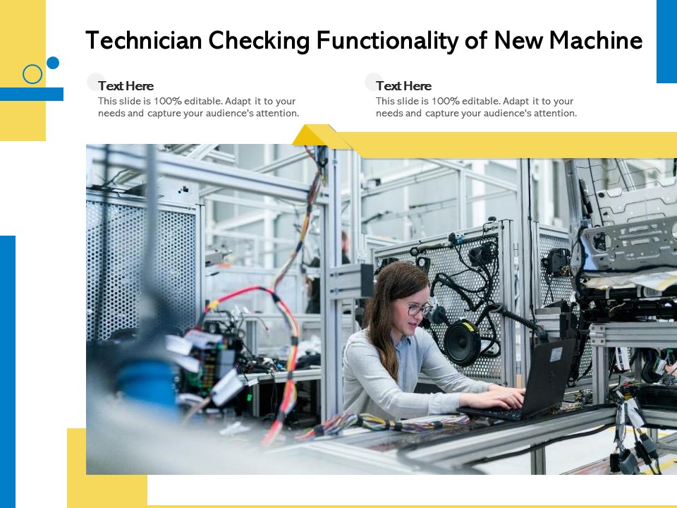 Technician Checking Functionality Of New Machine Ppt PowerPoint Presentation Gallery Samples PDF
