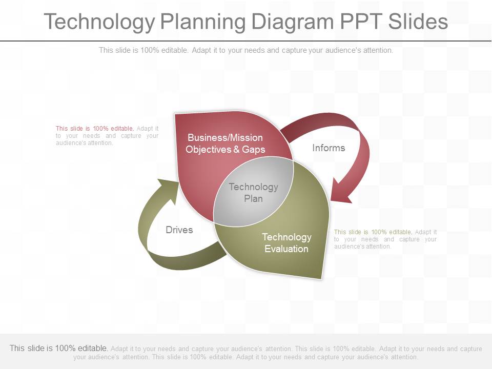 Technology Planning Diagram Ppt Slides