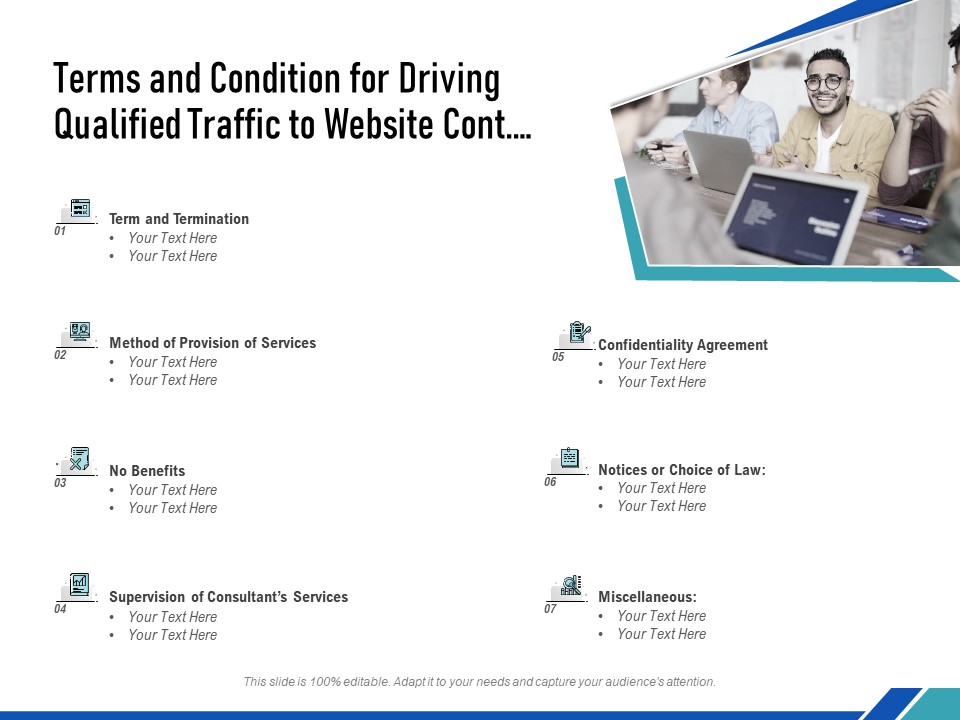 Terms And Condition For Driving Qualified Traffic To Website Cont Ppt PowerPoint Presentation Ideas Designs Download PDF