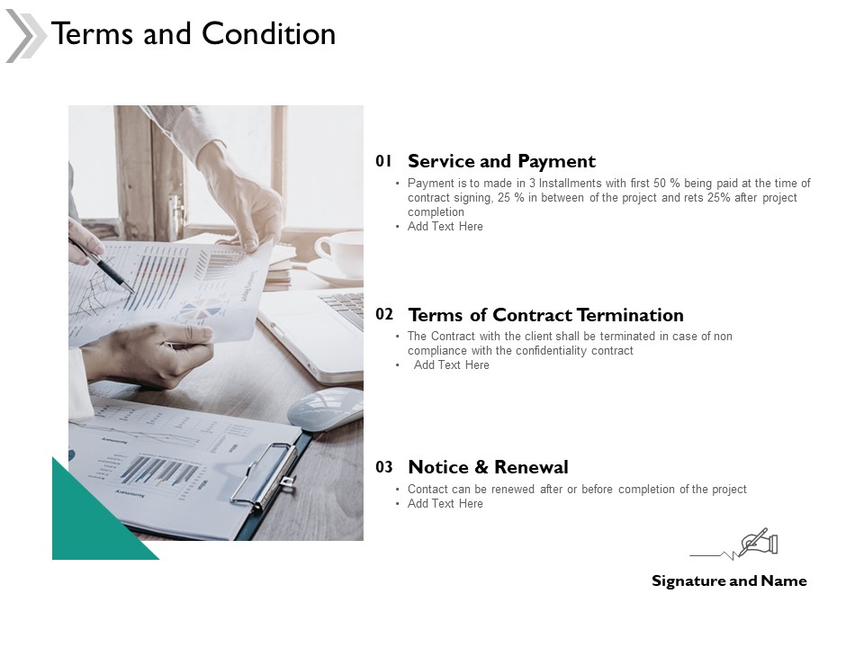 Terms And Condition Service Ppt Powerpoint Presentation Portfolio Themes