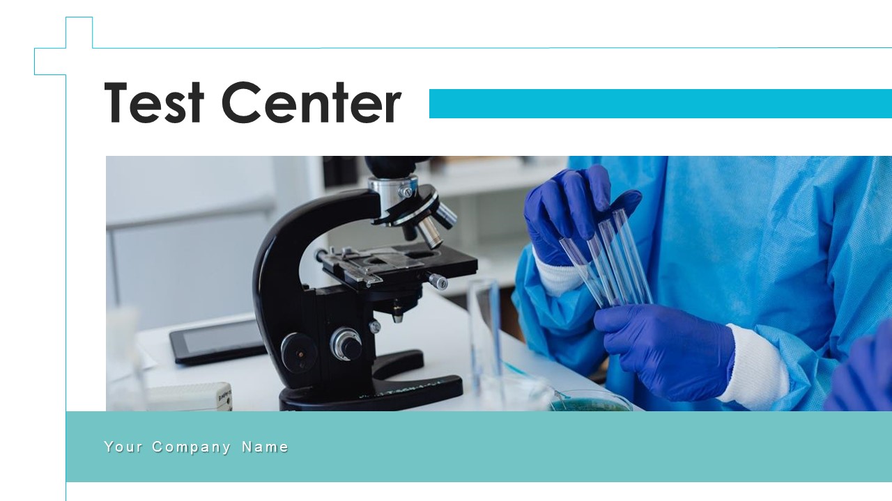Test Center Laboratory Microscope Ppt PowerPoint Presentation Complete Deck With Slides