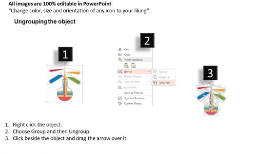 Test Tubes And Beaker For Ratio Analysis Powerpoint Template
