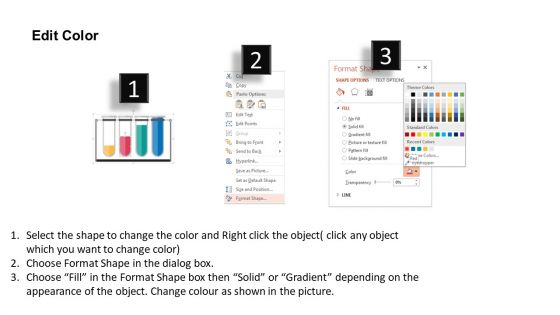 Test Tubes For Financial Ratio Analysis Powerpoint Template