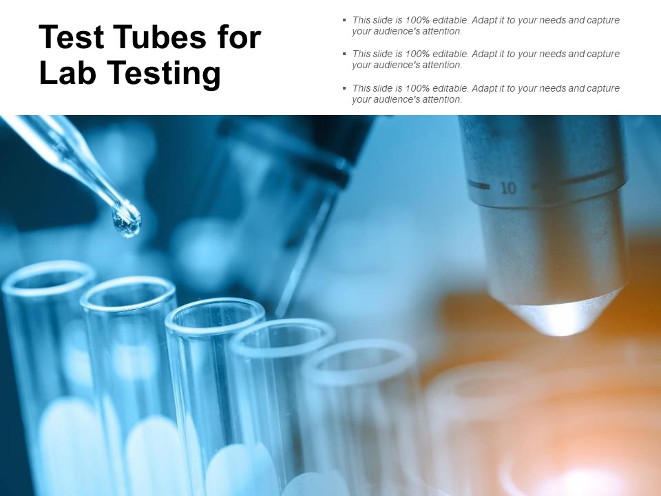 Test Tubes For Lab Testing Ppt PowerPoint Presentation Summary Ideas