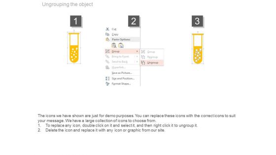 Test Tubes For Statistical Analysis Powerpoint Slides