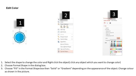 Text Circles In Circular Flow Powerpoint Templates