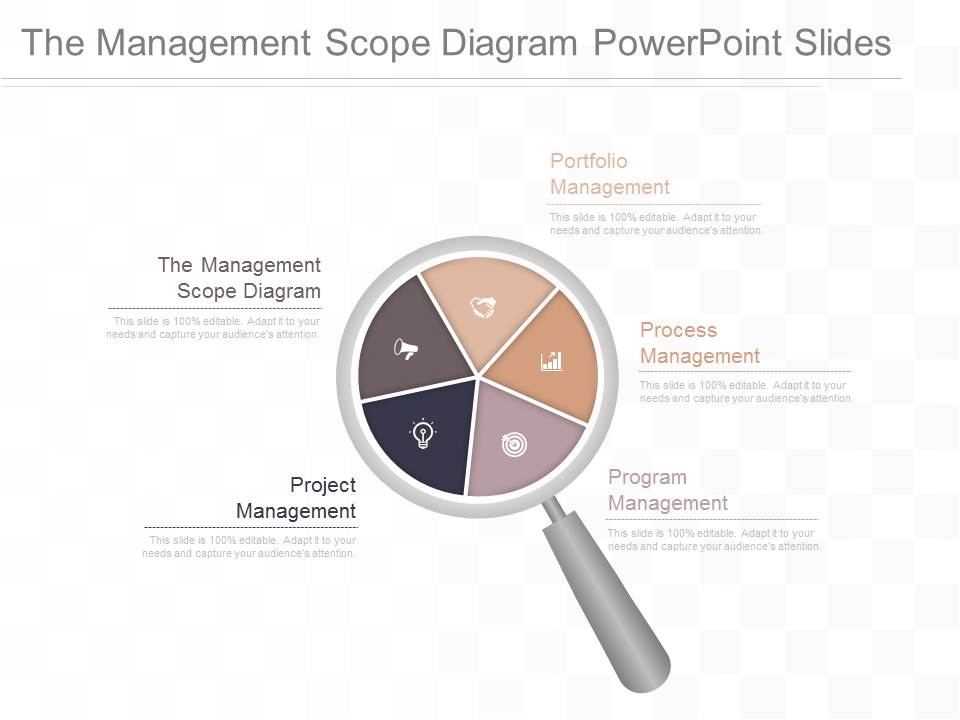 The Management Scope Diagram Powerpoint Slides