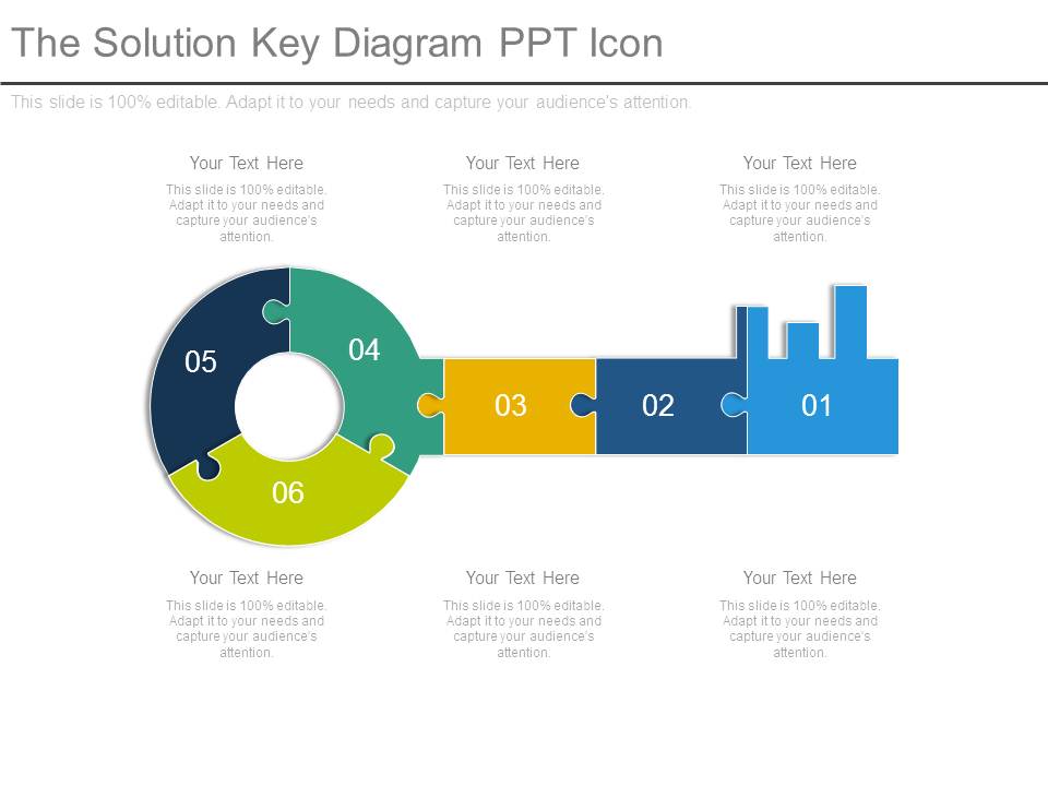 The Solution Key Diagram Ppt Icon