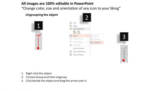 Thermometer For Goal Planning PowerPoint Templates