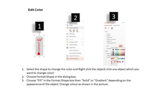 Thermometer For Goal Planning PowerPoint Templates