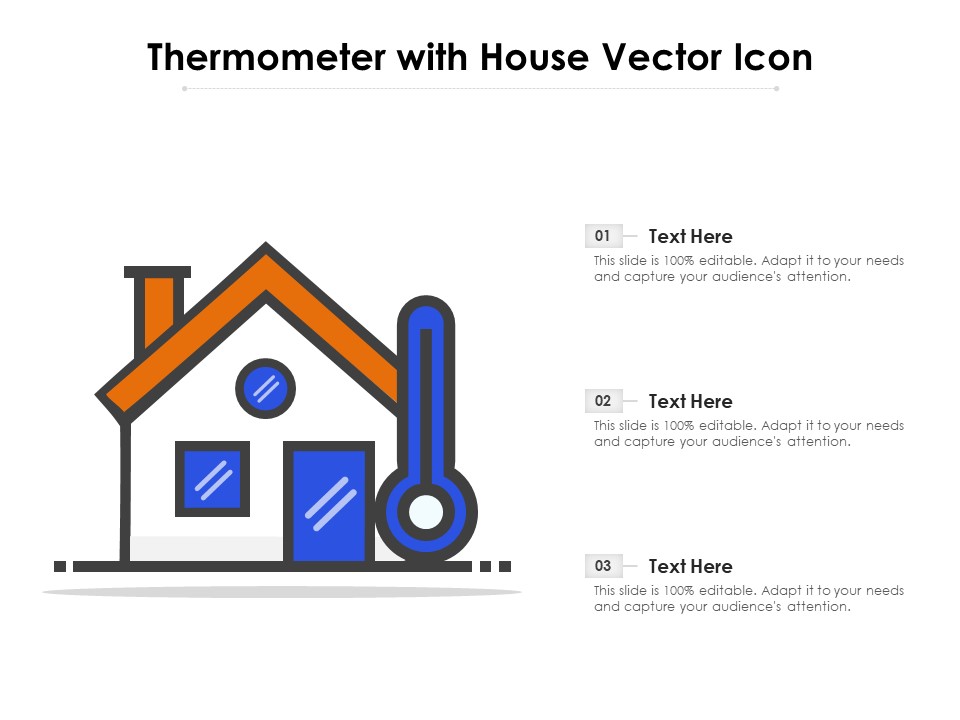Thermometer With House Vector Icon Ppt PowerPoint Presentation Gallery Grid PDF