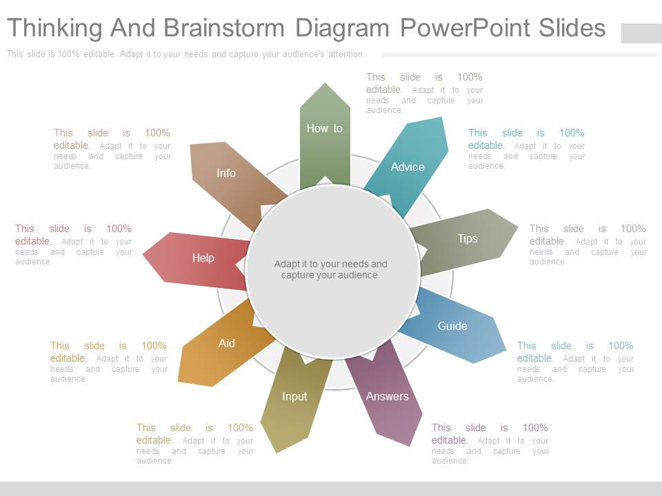 Thinking And Brainstorm Diagram Powerpoint Slides