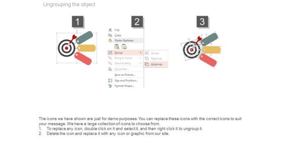 Three Actions To Achieve The Goal Powerpoint Slides