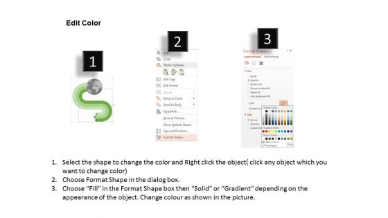 Three Arrows For Global Business Strategy Powerpoint Templates