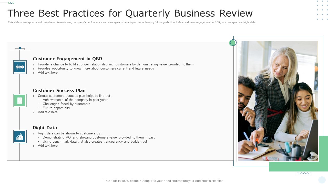 Three Best Practices For Quarterly Business Review Guidelines PDF