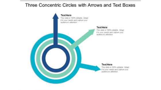 Three Concentric Circles With Arrows And Text Boxes Ppt Powerpoint Presentation Professional Master Slide