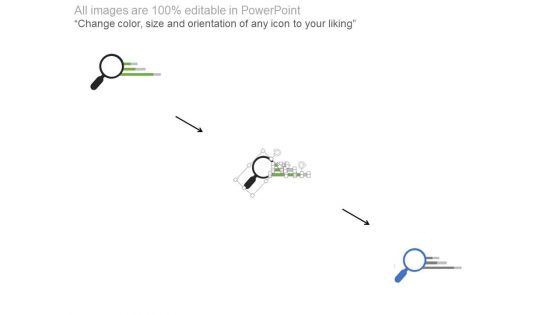Three Magnifiers Situation Analysis Template Powerpoint Slides
