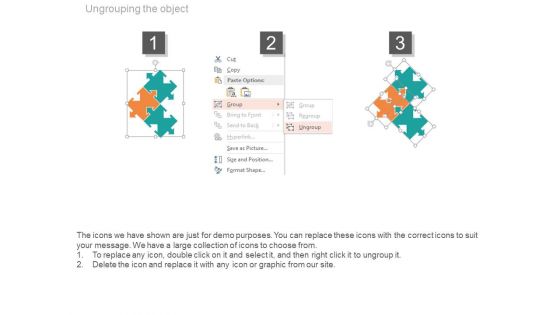 Three Puzzle Steps For Business Solutions Powerpoint Slides