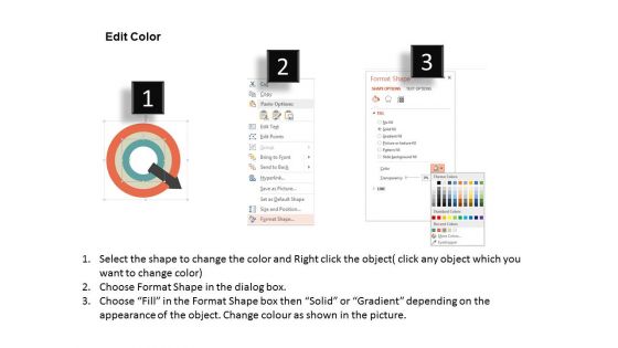 Three Stage Circular Infographic Powerpoint Templates