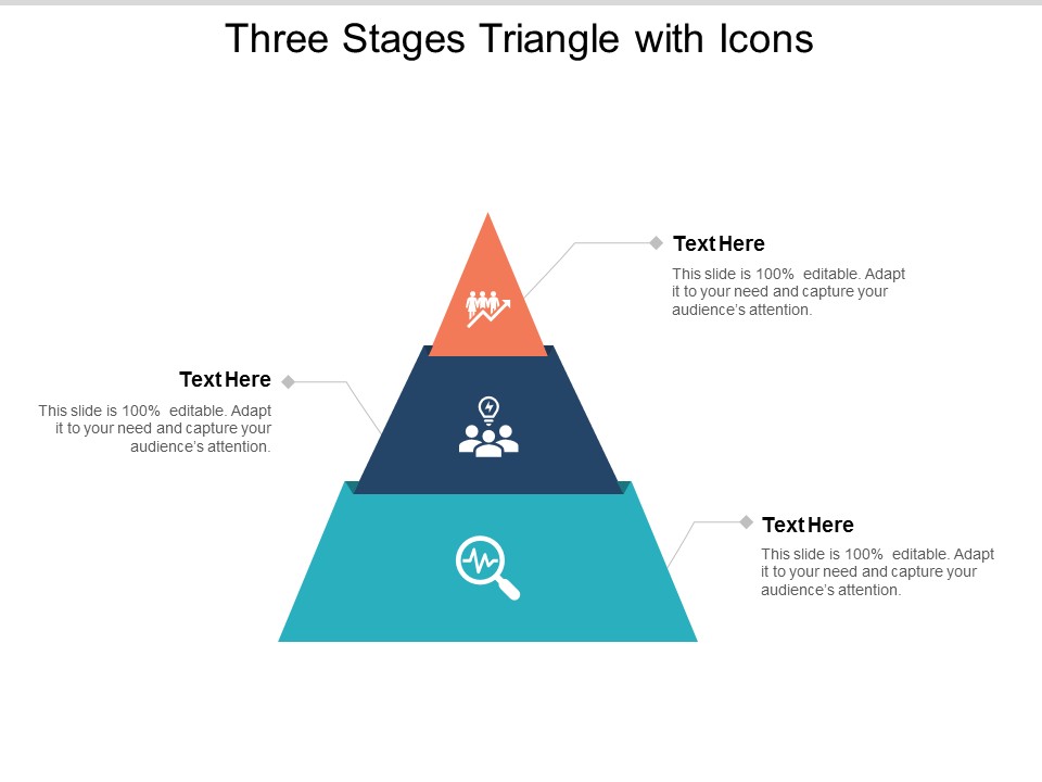 Three Stages Triangle With Icons Ppt PowerPoint Presentation Outline Inspiration