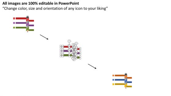 Three Tags With Education And Learning Tools Powerpoint Template