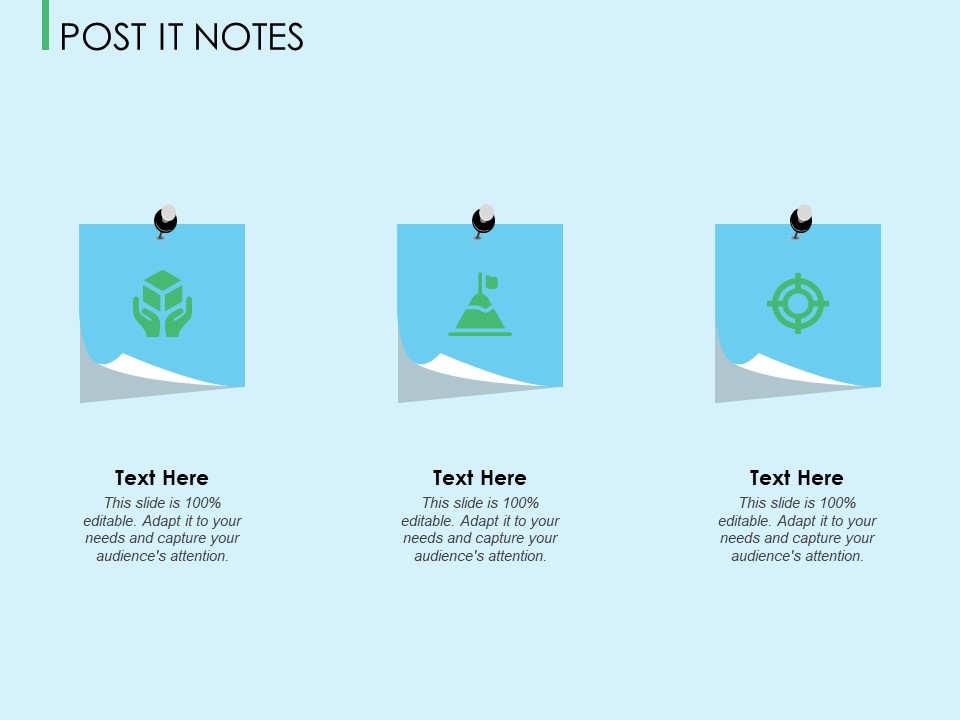 Three Trees Architecture Post It Notes Ppt Ideas Icons PDF