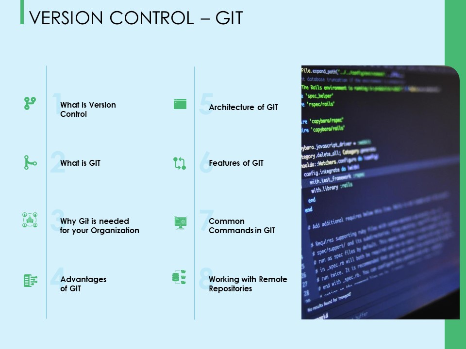 Three Trees Architecture Version Control Git Ppt Slides Graphics PDF