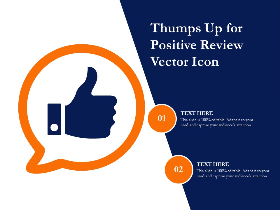 Thumps Up For Positive Review Vector Icon Ppt PowerPoint Presentation Gallery Layouts PDF
