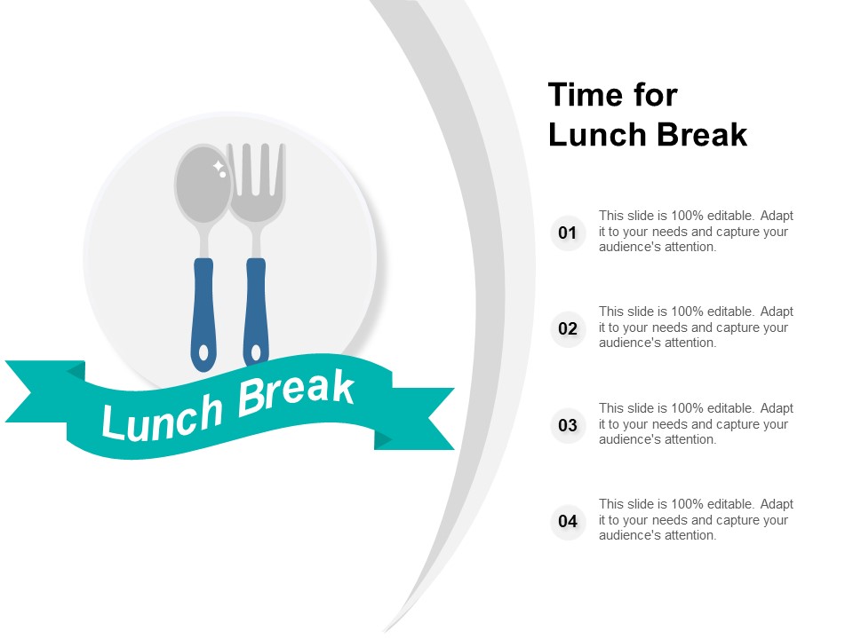 Time For Lunch Break Ppt PowerPoint Presentation Pictures Topics